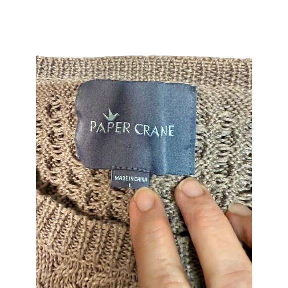 Paper Crane Taupe Knit Sweater | Cozy & Chic - Picture 2 of 7
